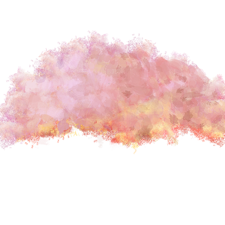 手绘粉红色樱花桃花梅花花朵PNG免抠