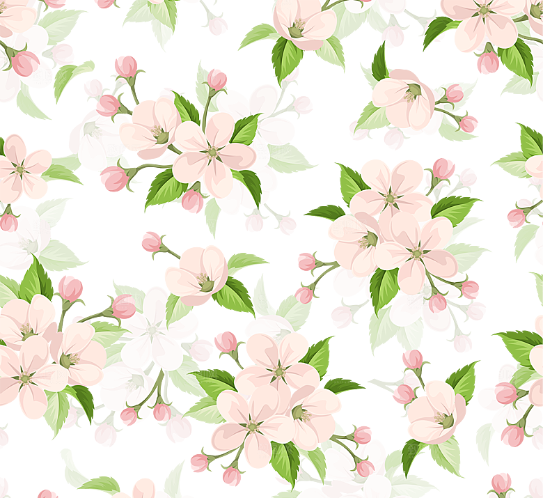手绘粉红色樱花桃花梅花花朵PNG免抠