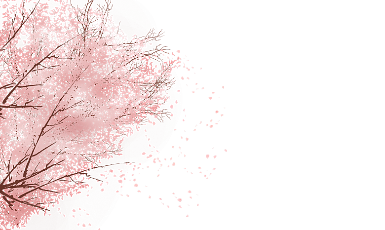 手绘粉红色樱花桃花梅花花朵PNG免抠