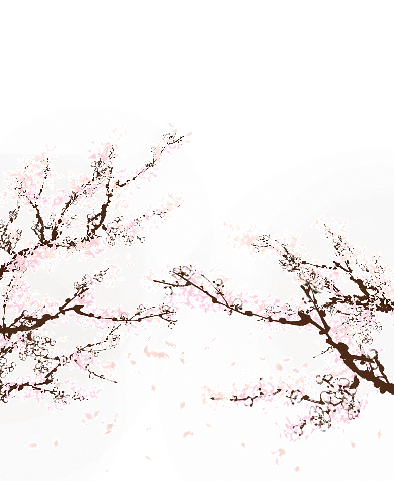 手绘粉红色樱花桃花梅花花朵PNG免抠图片