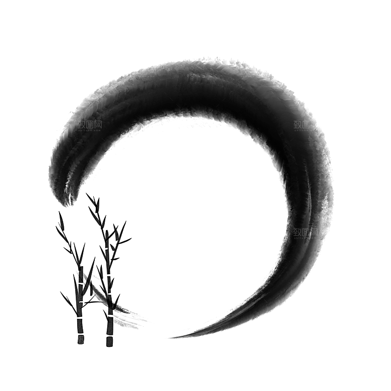 中式水墨文本框标题框窗格PNG图片素材