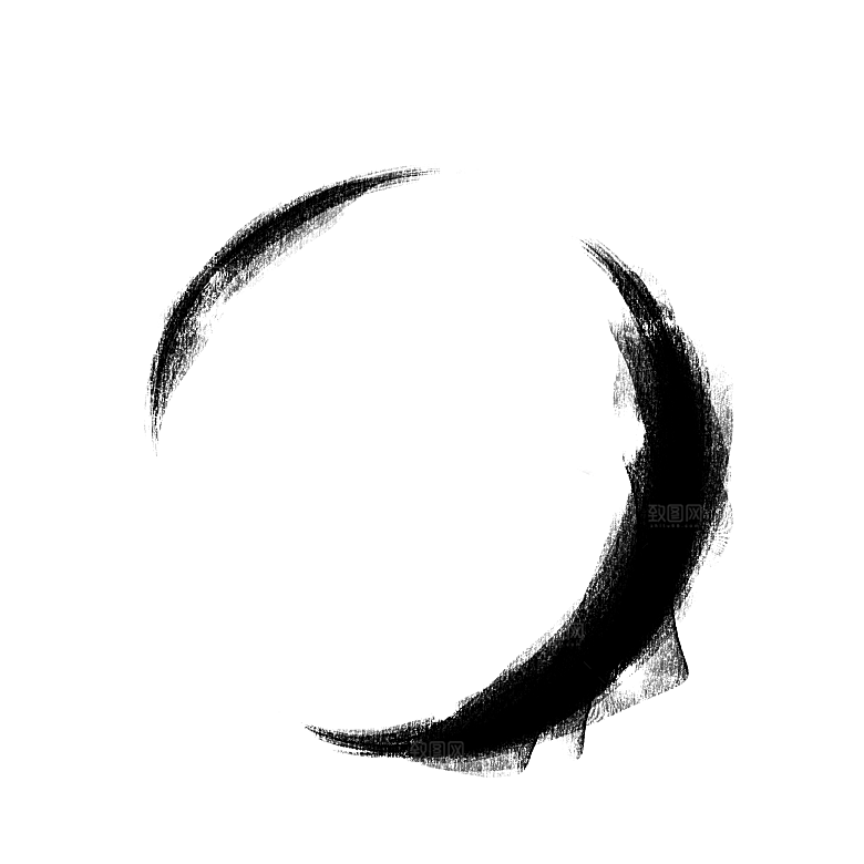 中式水墨文本框标题框窗格PNG图片