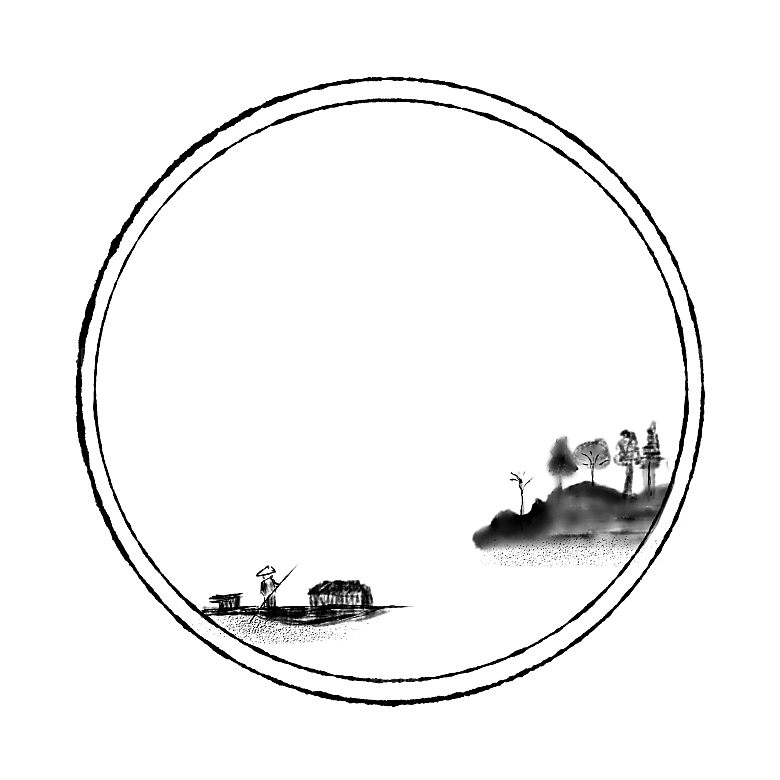 中式水墨文本框标题框窗格PNG图片