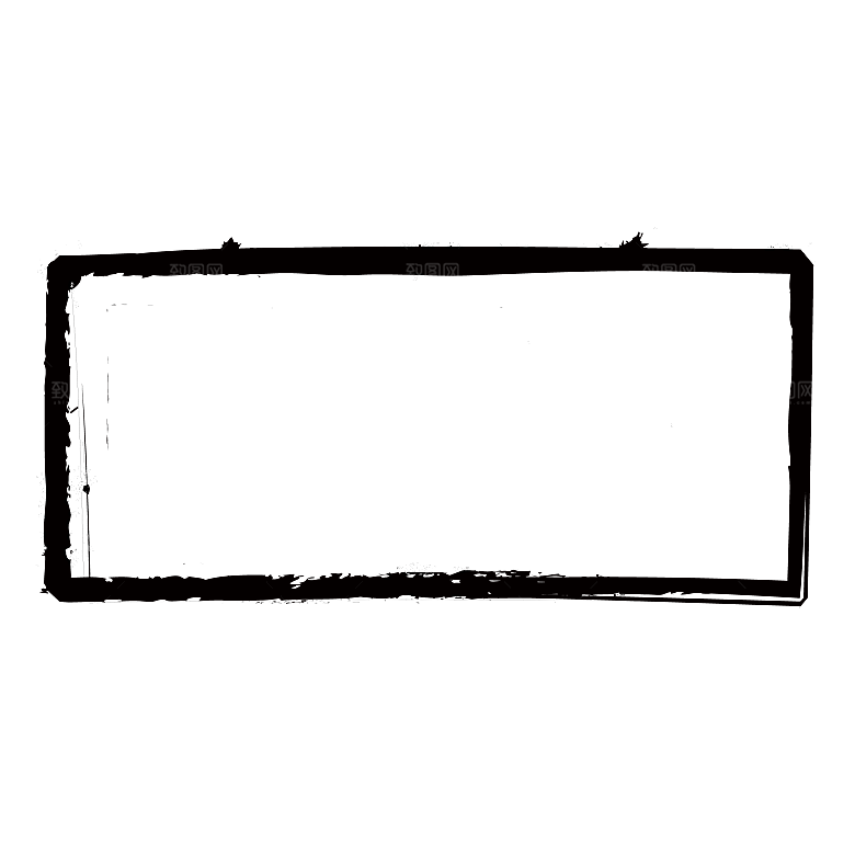 中式水墨文本框标题框窗格PNG图片