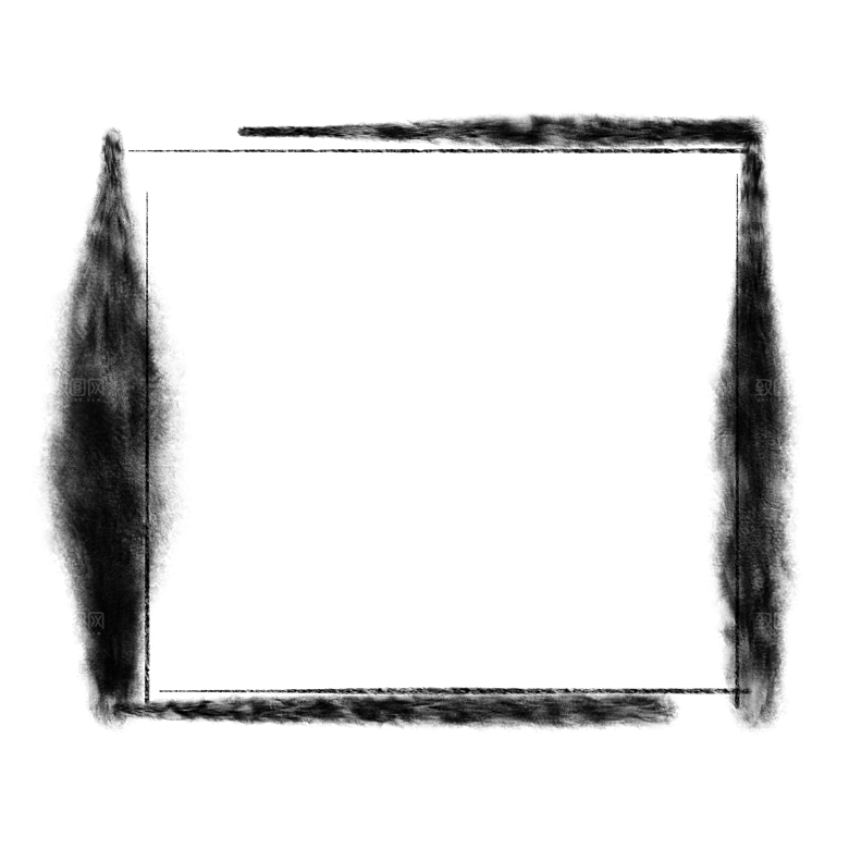 中式水墨文本框标题框窗格PNG图片素材