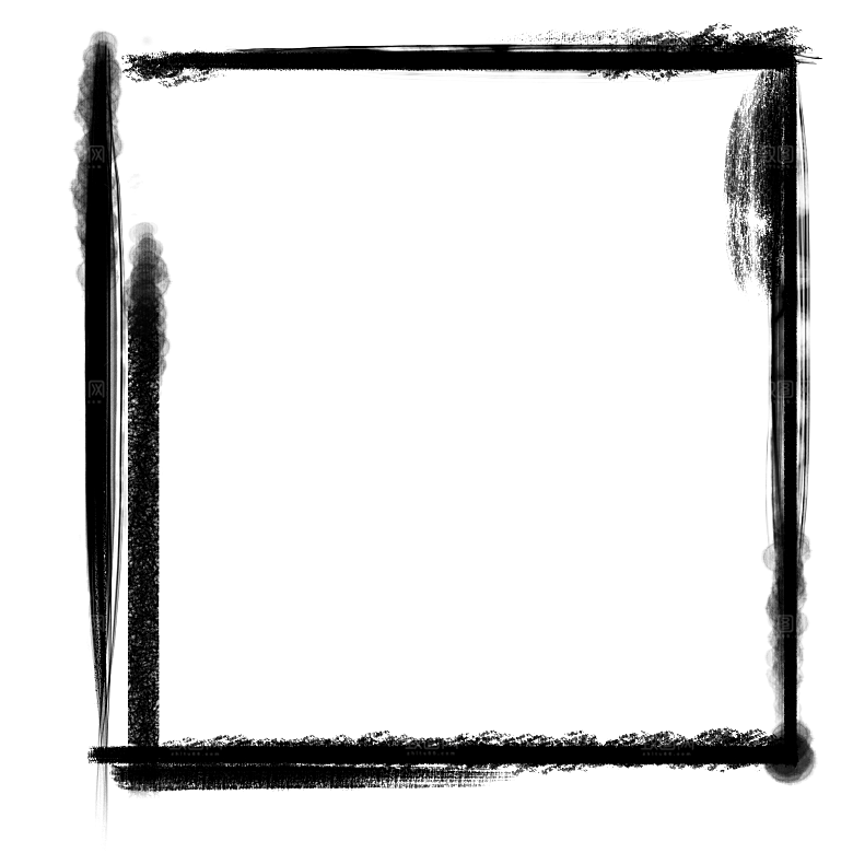 中式水墨文本框标题框窗格PNG图片