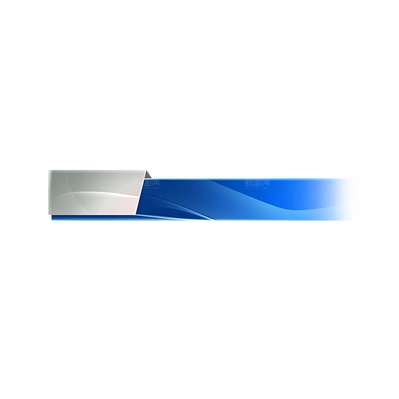 科技商务字幕条边框标题框PNG免抠素材