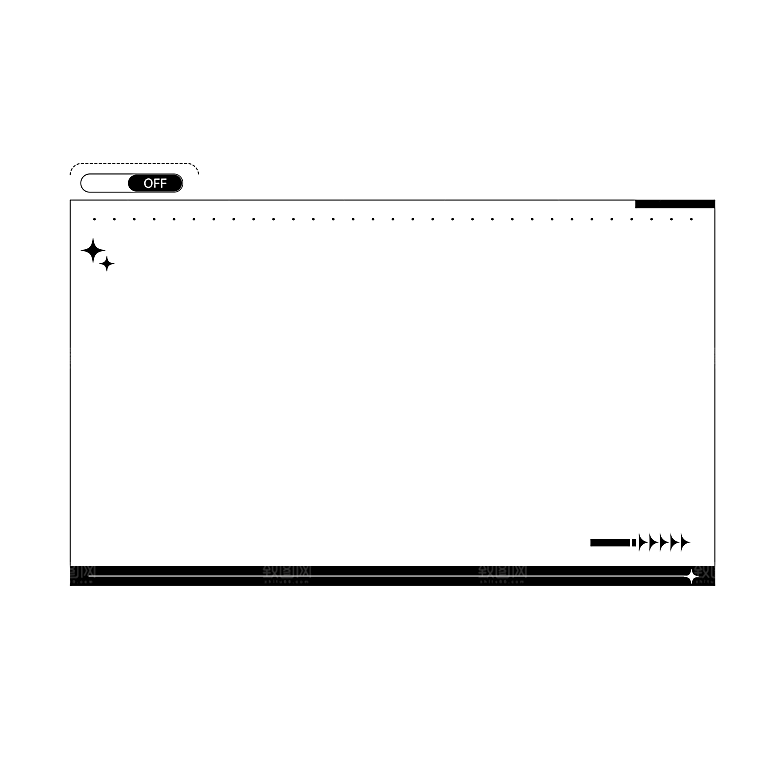 科技商务字幕条边框标题框PNG免抠素材