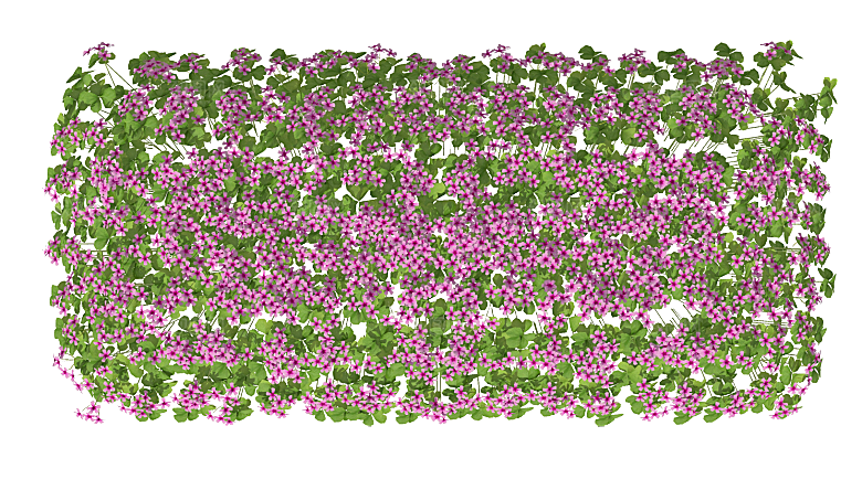 平面植物景观园林乔木灌木花草木顶视图