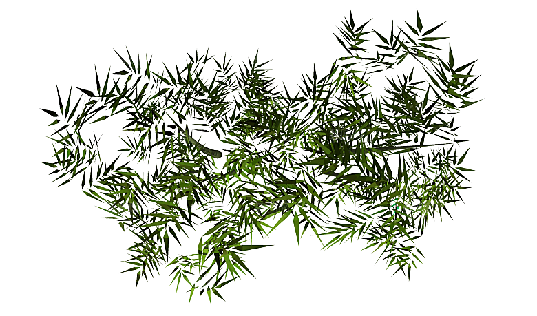 平面植物景观园林乔木灌木花草木顶视图素材
