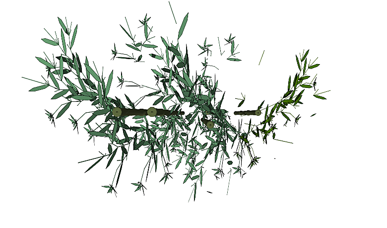 平面植物景观园林乔木灌木花草木顶视图素材