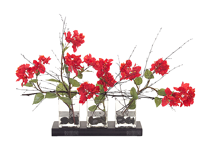 花艺软装北欧绿植插花花卉盆栽PNG素材