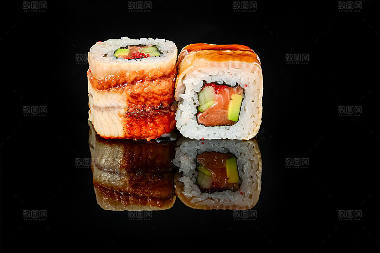 寿司美食餐饮摄影海报广告设计高清菜单