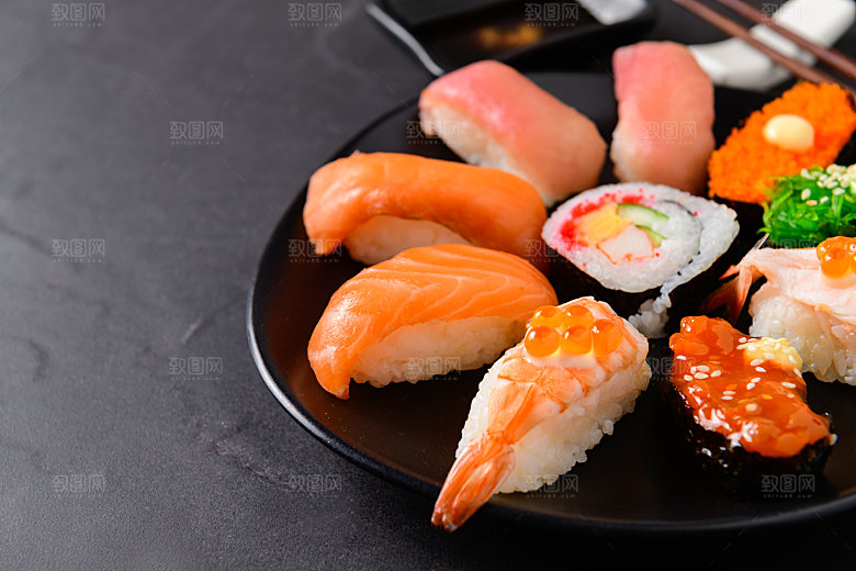 寿司美食餐饮摄影海报广告设计高清菜单素材