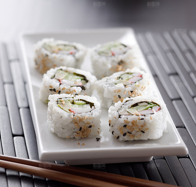寿司美食餐饮摄影海报广告设计高清菜单素材