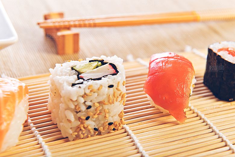 寿司美食餐饮摄影海报广告设计高清菜单
