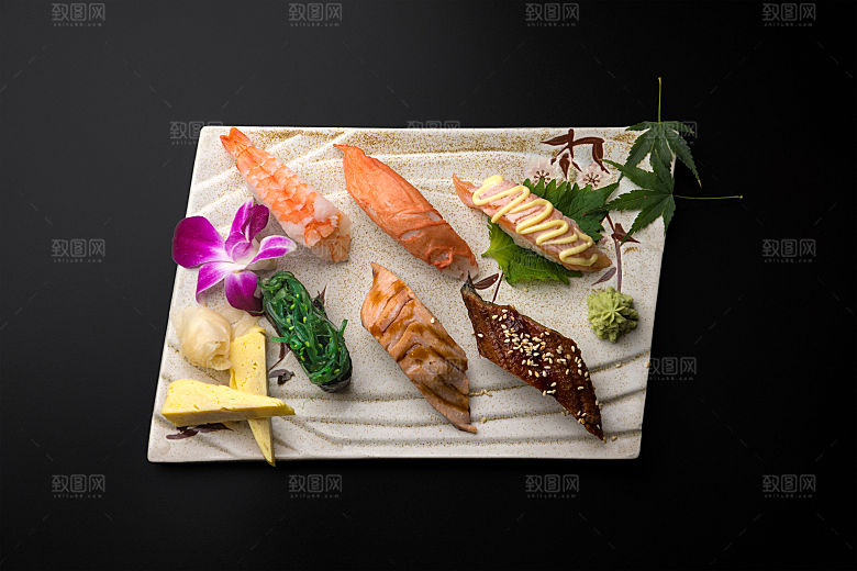 寿司美食餐饮摄影海报广告设计高清菜单素材