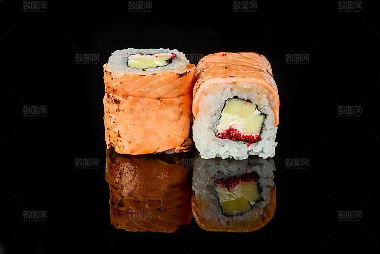 寿司美食餐饮摄影海报广告设计高清菜单