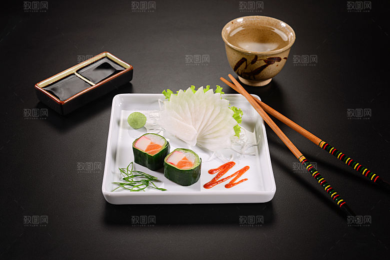 寿司美食餐饮摄影海报广告设计高清菜单素材