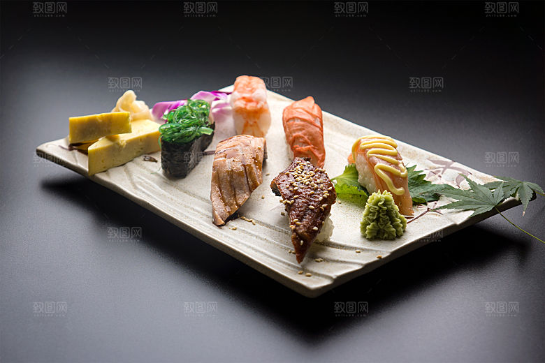寿司美食餐饮摄影海报广告设计高清菜单