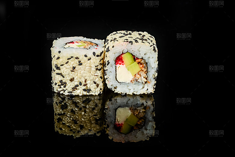 寿司美食餐饮摄影海报广告设计高清菜单素材