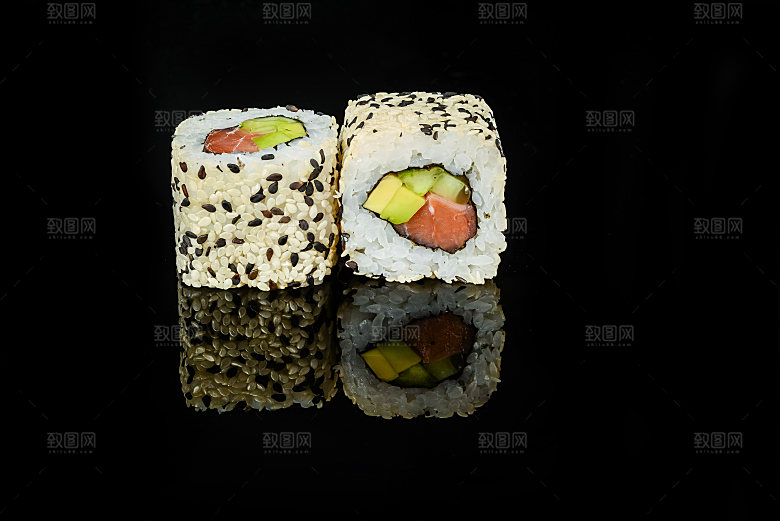 寿司美食餐饮摄影海报广告设计高清菜单