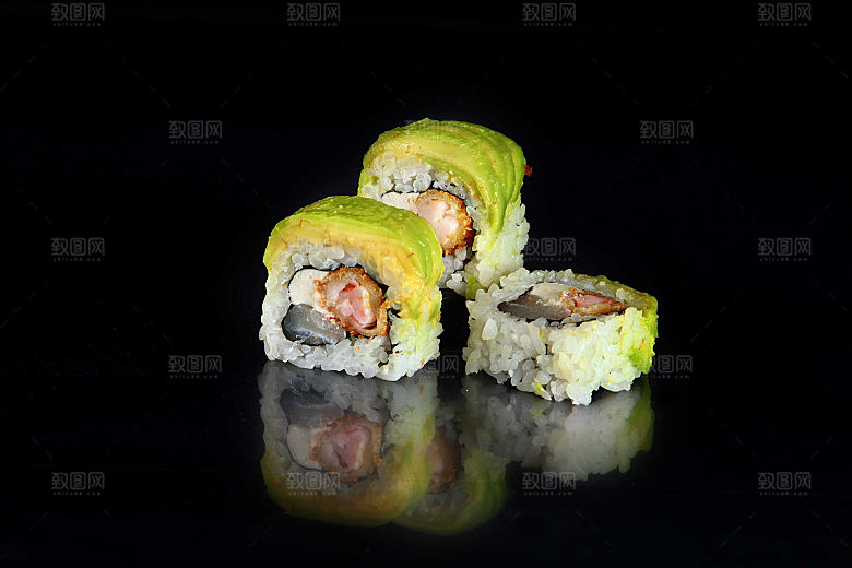 寿司美食餐饮摄影海报广告设计高清菜单