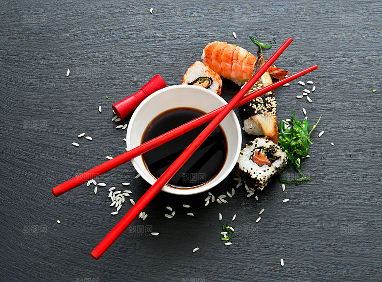寿司美食餐饮摄影海报广告设计高清菜单素材