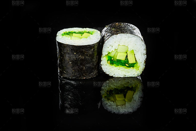 寿司美食餐饮摄影海报广告设计高清菜单素材