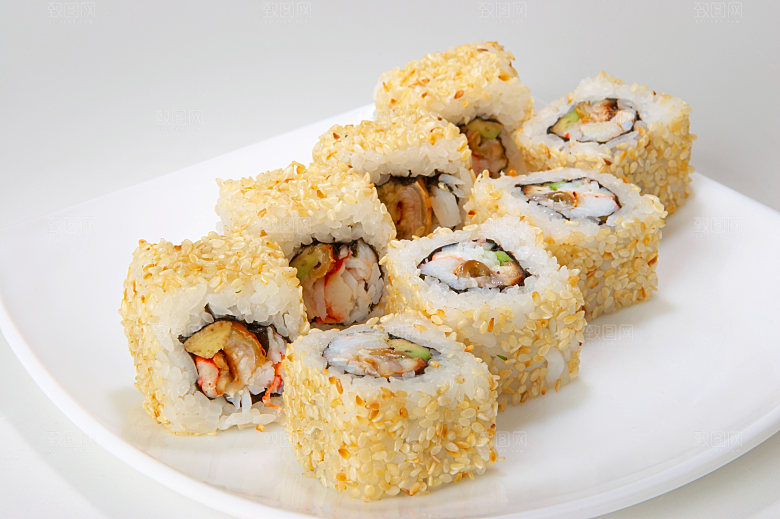 寿司美食餐饮摄影海报广告设计高清菜单