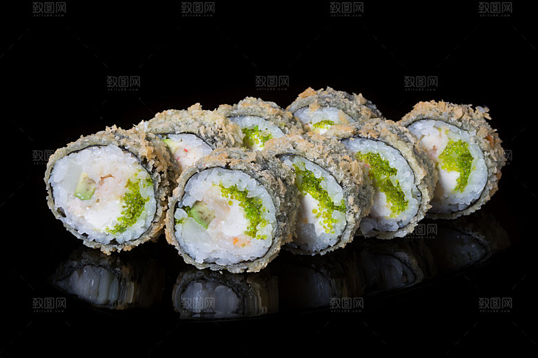 寿司美食餐饮摄影海报广告设计高清菜单