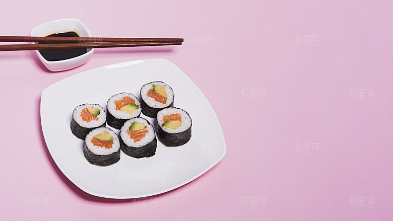 寿司美食餐饮摄影海报广告设计高清菜单素材