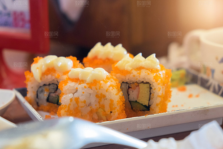 寿司美食餐饮摄影海报广告设计高清菜单素材