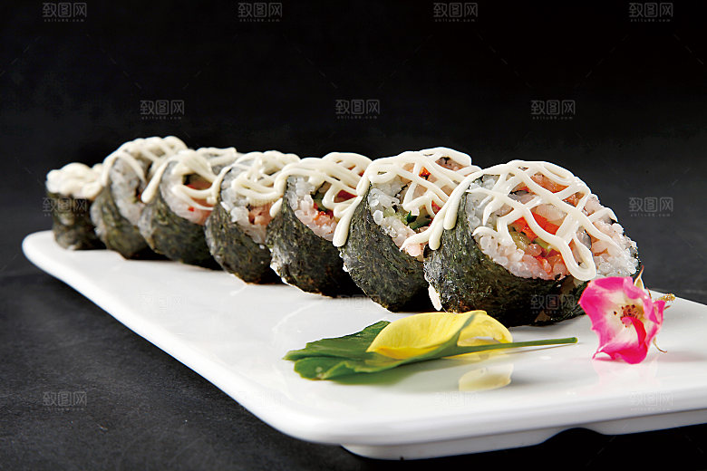 寿司美食餐饮摄影海报广告设计高清菜单素材