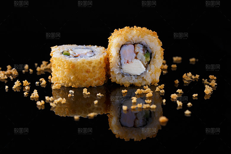 寿司美食餐饮摄影海报广告设计高清菜单