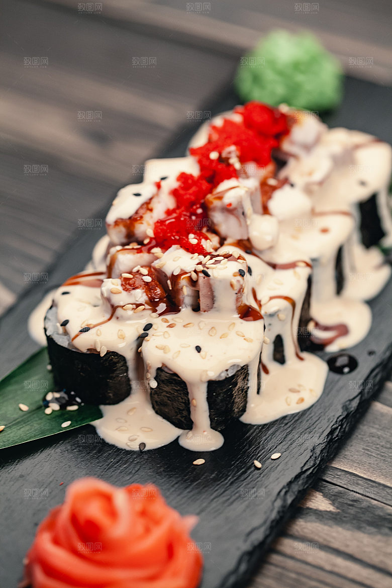 寿司美食餐饮摄影海报广告设计高清菜单素材