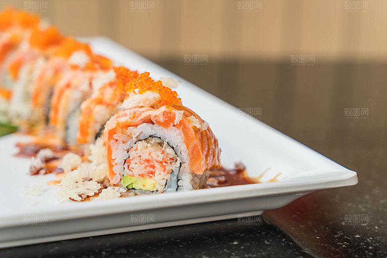 寿司美食餐饮摄影海报广告设计高清菜单素材