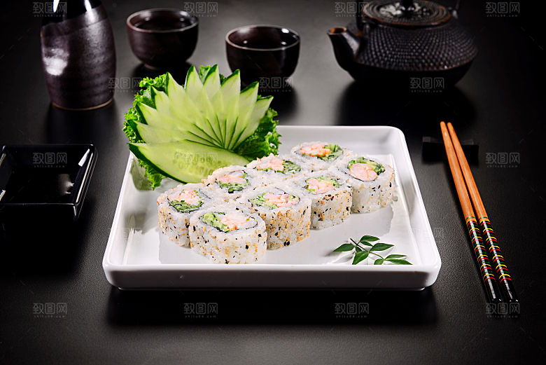 寿司美食餐饮摄影海报广告设计高清菜单素材