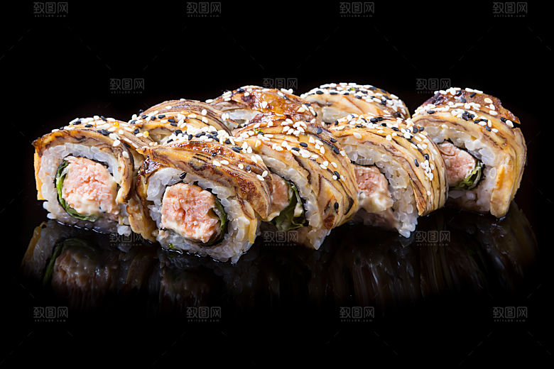 寿司美食餐饮摄影海报广告设计高清菜单