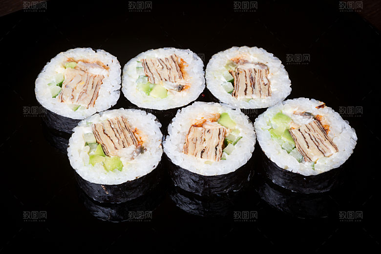 寿司美食餐饮摄影海报广告设计高清菜单素材