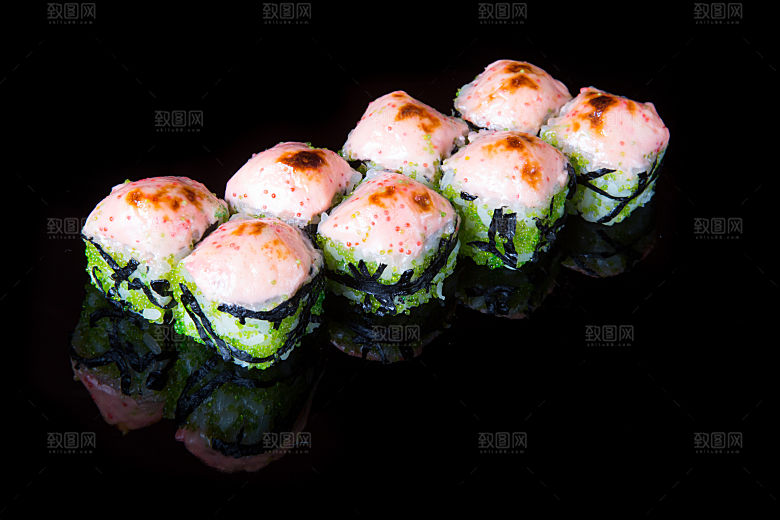 寿司美食餐饮摄影海报广告设计高清菜单