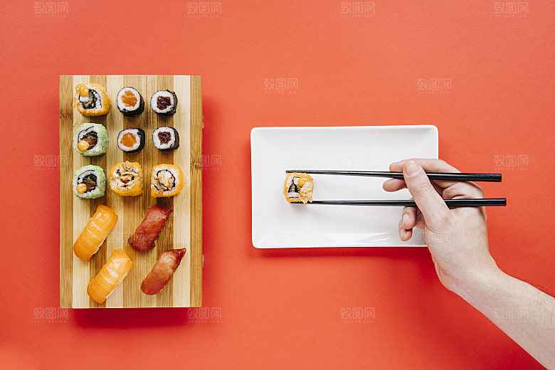 寿司美食餐饮摄影海报广告设计高清菜单素材