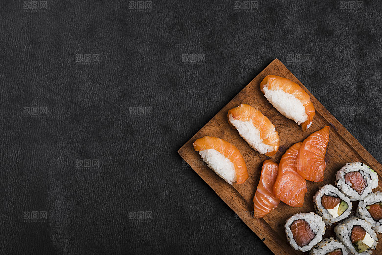 寿司美食餐饮摄影海报广告设计高清菜单