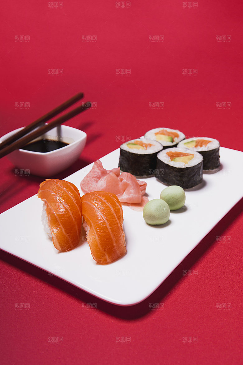 寿司美食餐饮摄影海报广告设计高清菜单素材
