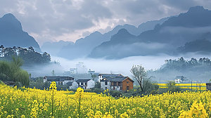 花海唯美浪漫园艺花田鲜花季节田园自然风景