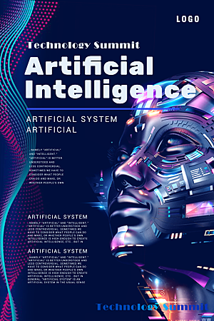 AI人工智能科技宣传海报