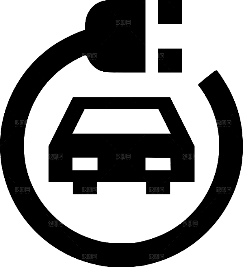 交通工具新能源汽车充电PNG素材