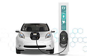 交通工具新能源汽车充电PNG素材