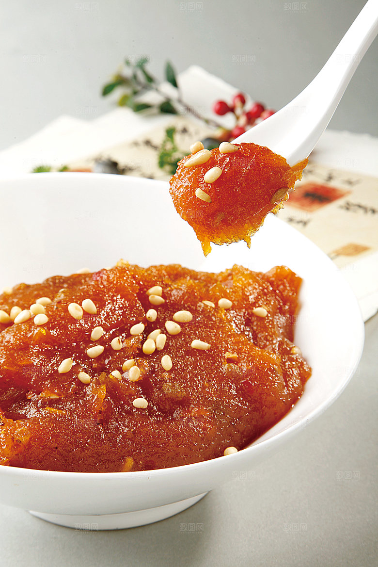 八宝红薯泥美食高清摄影图