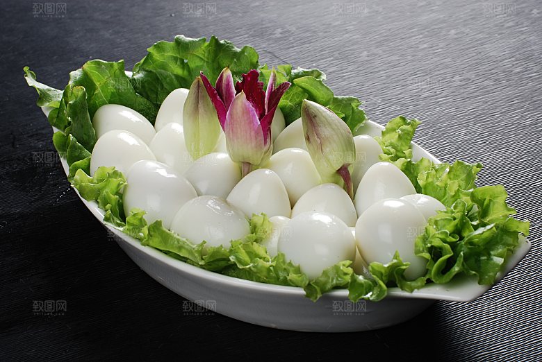 鹌鹑蛋美食高清摄影图
